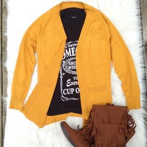 Mustard Cardigan