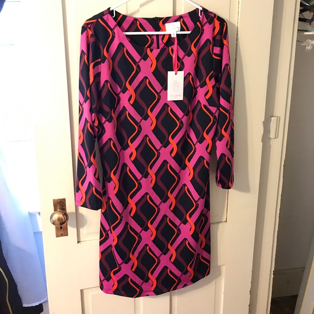 Julie Brown 3/4 length sleeve shift.