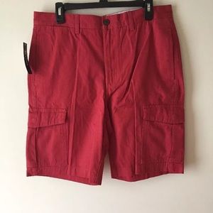 Chaps Cargo Twill Flat-Front Shorts