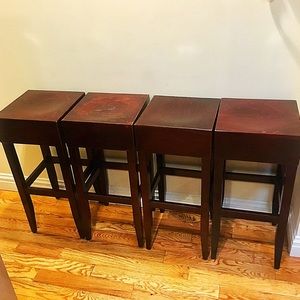 Wooden bar stools