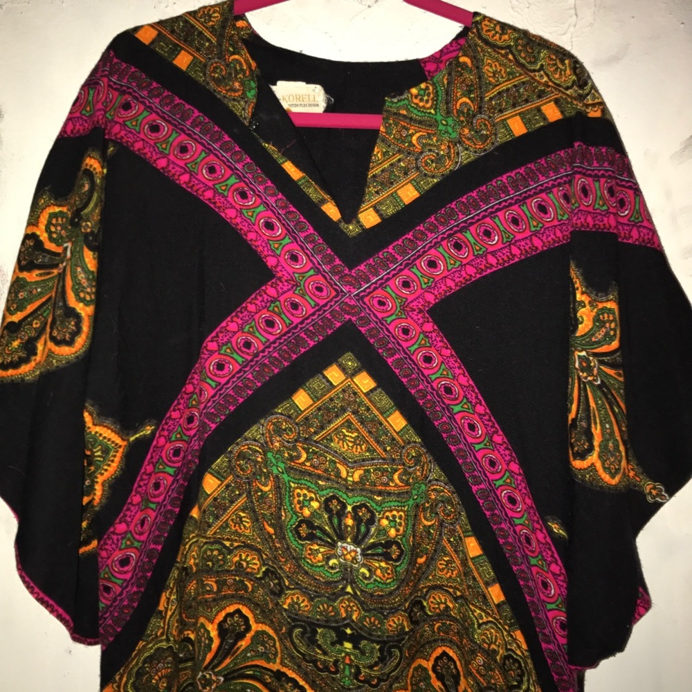 Vintage 60s Korell knit maxi tunic