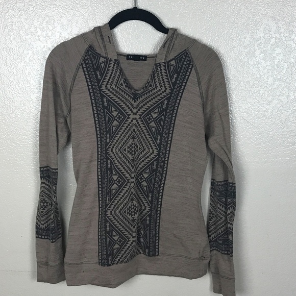 Socialite Tops - Socialite Aztec Hoodie