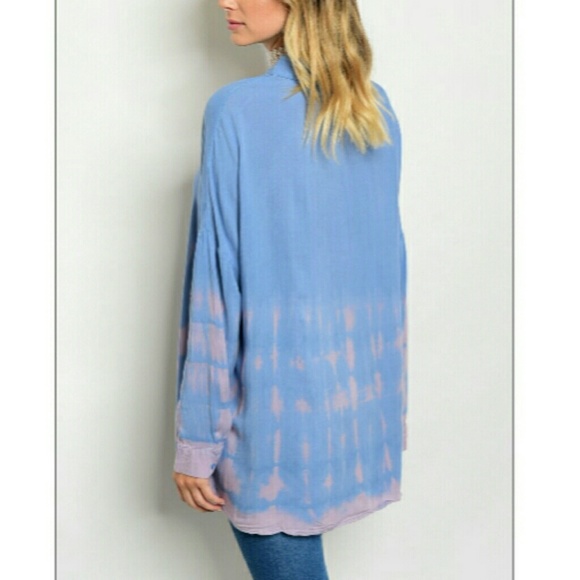 🍍5⭐️ BUTTON DOWN TIE DYE 🌴 - Picture 2 of 4