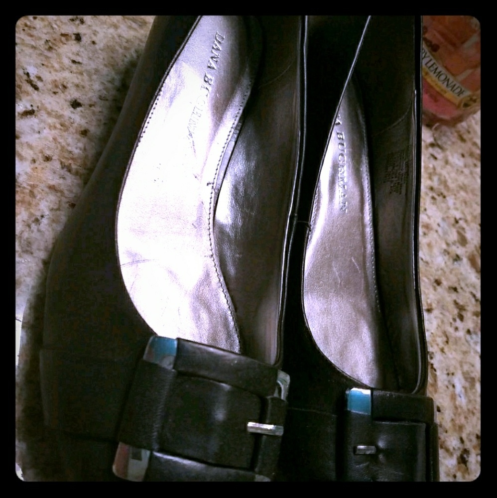 Cute black slip on wedge