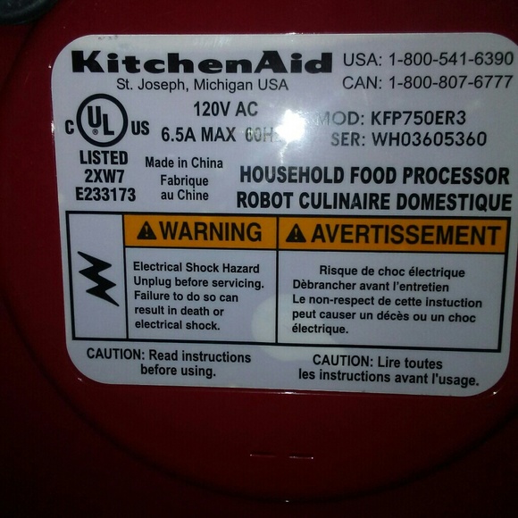 kitchen aid processor - Picture 2 of 3