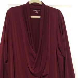 NWOT Dressy Cranberry blouse size 22/24