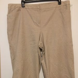 Worn once, linen wide leg crops from LB