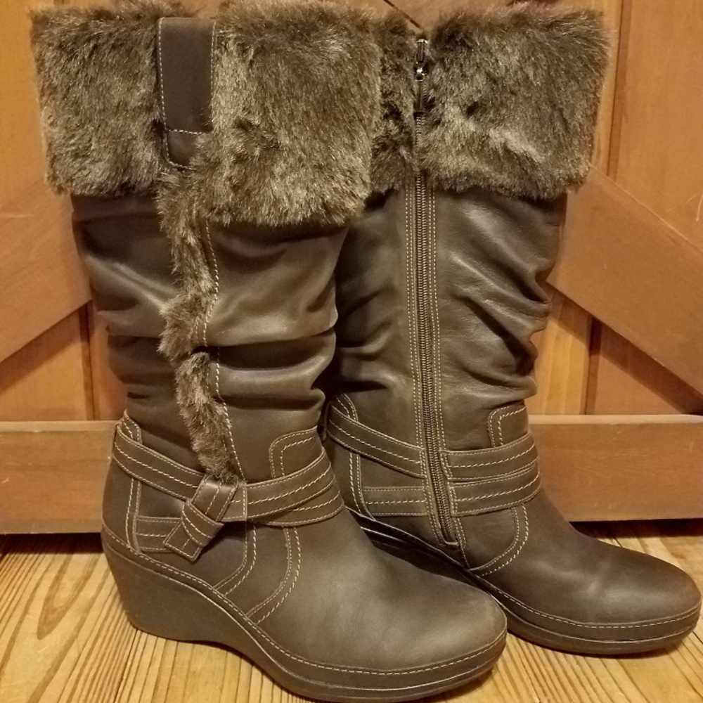 Clarks Artisan brown Saddle Ride 9.5m boots