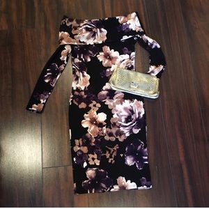 Gorgeous Floral Off the Shoulder Dress NWT