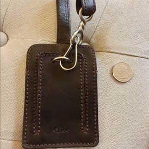 Authentic Chloe Leather Luggage Handbag Tag