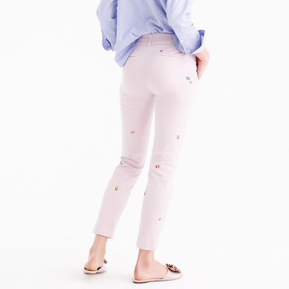 J. Crew Tall Embroidered Chino