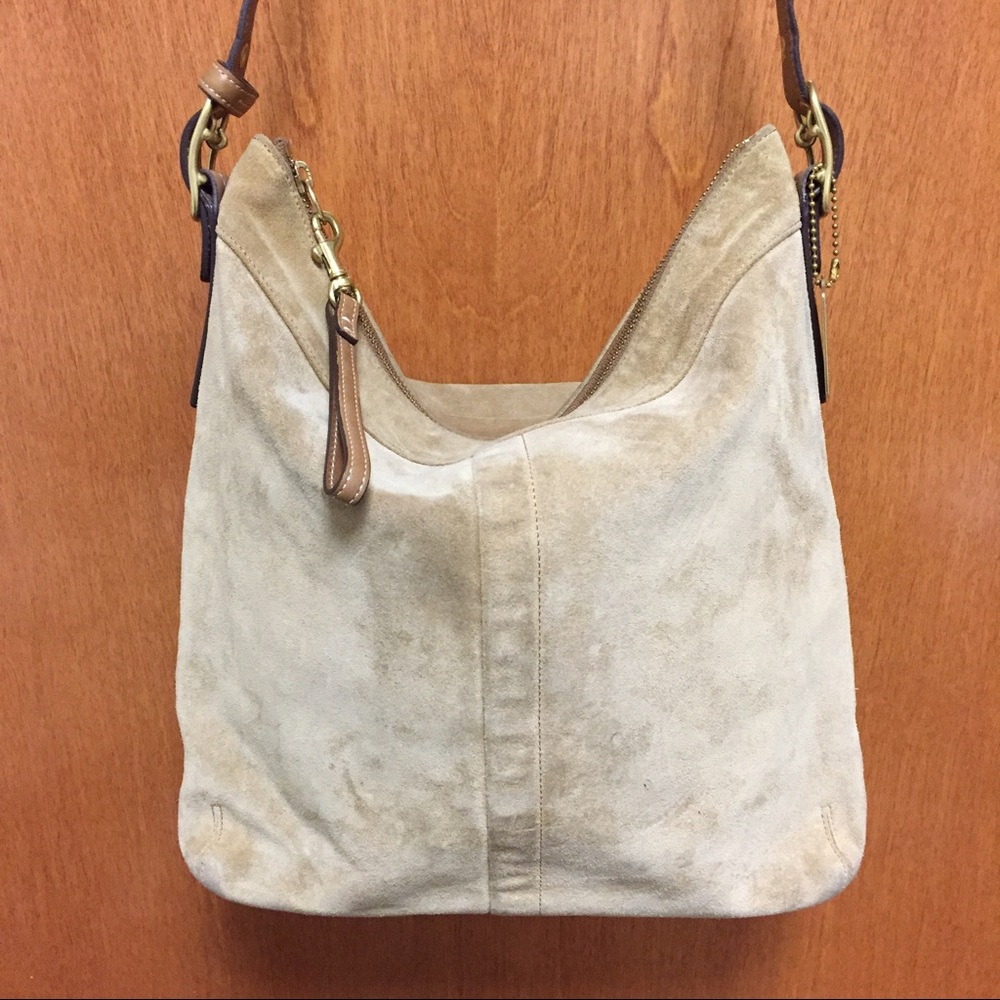Suede Coach Crossbody
