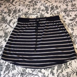 Talbots skirt 1XP super soft navy & white stripe