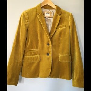 J.Crew Velvet Green Schoolboy Blazer