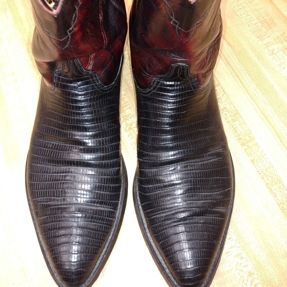 Vintage Lucchese Lizard Boots