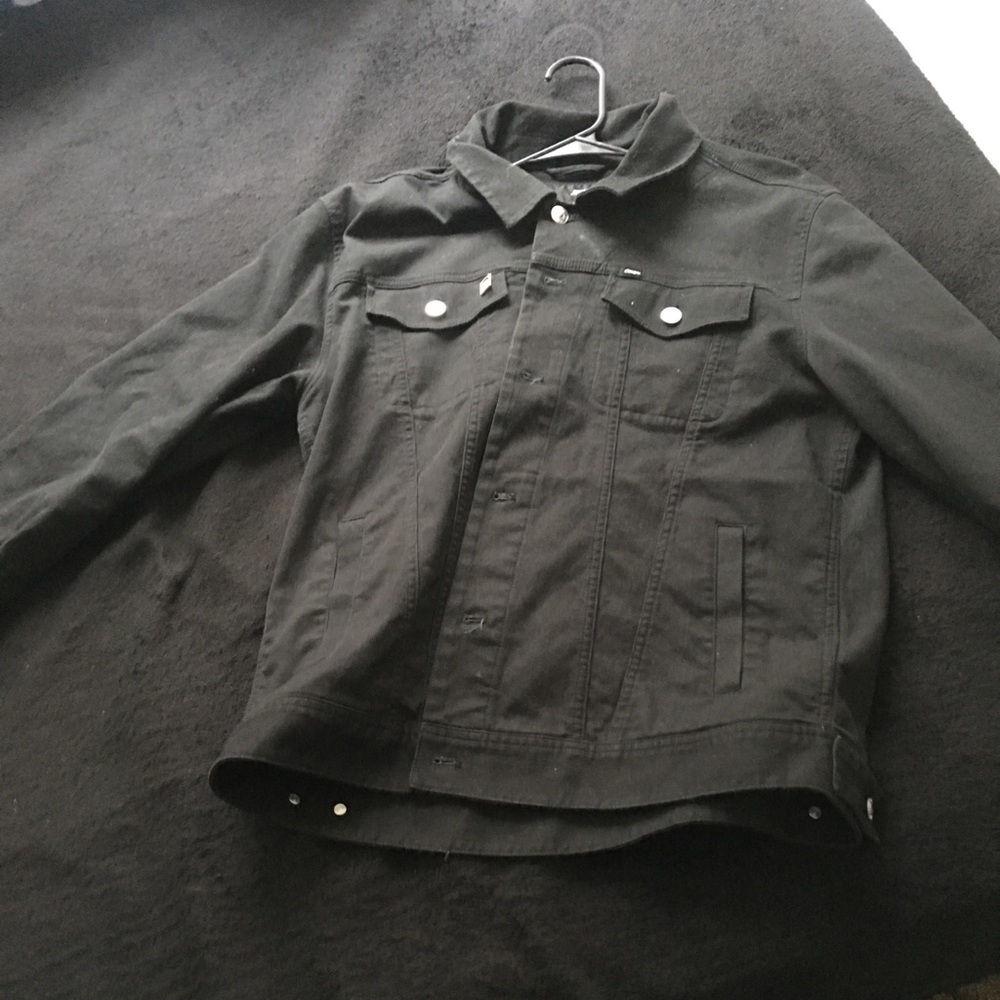 Obey black jean jacket from Pacsun
