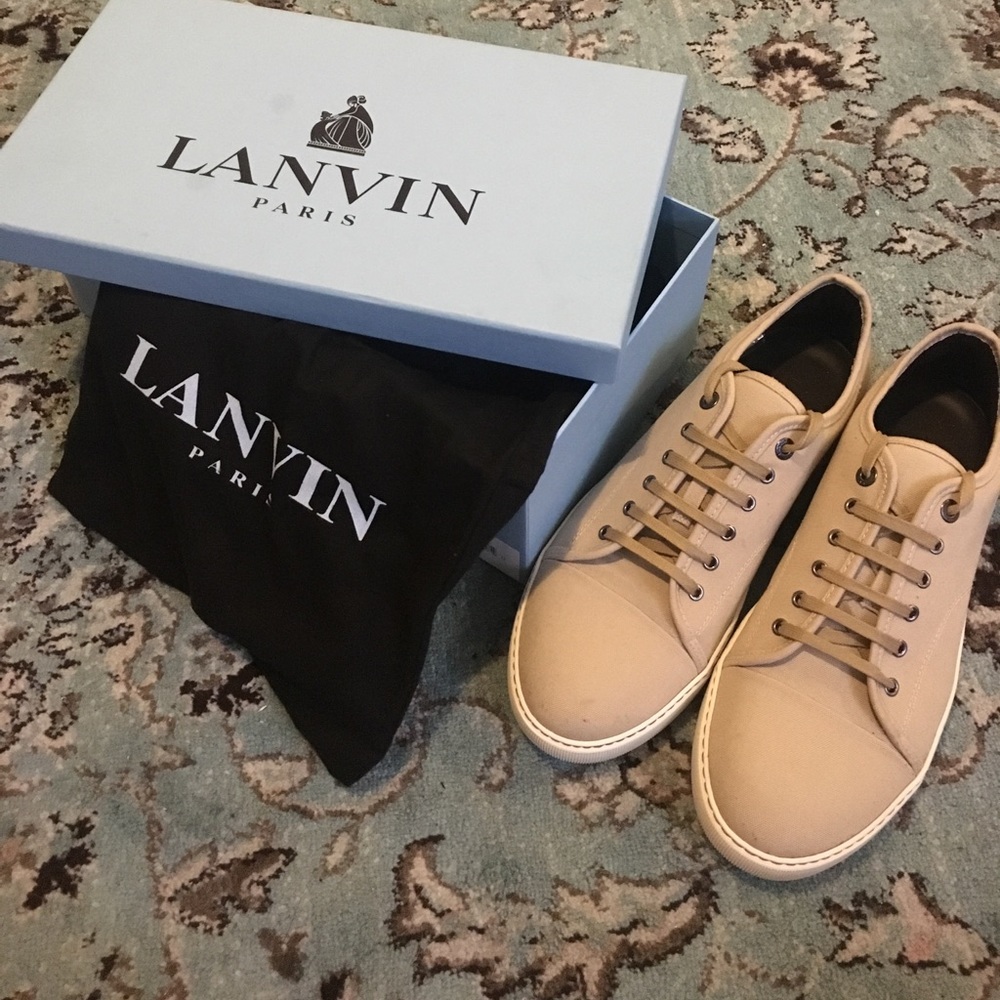 Unworn Men's Beige LANVIN Sneakers
