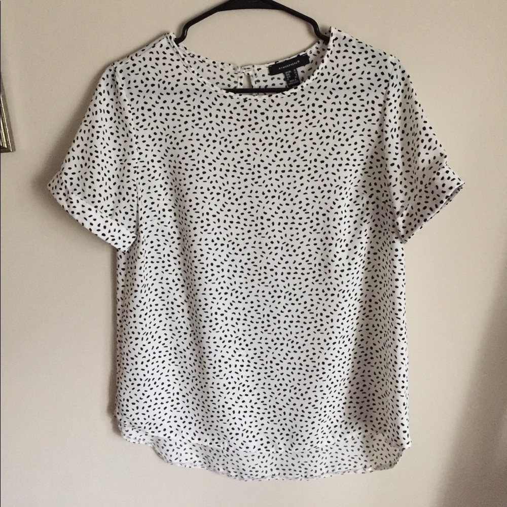 Black and white Dalmatian shirt