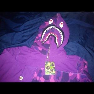 Purple Bape hoodie