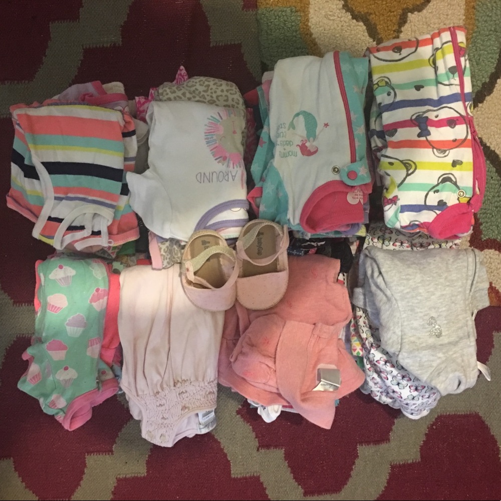 Baby girl clothing lot -75 pieces!! 6-9 months