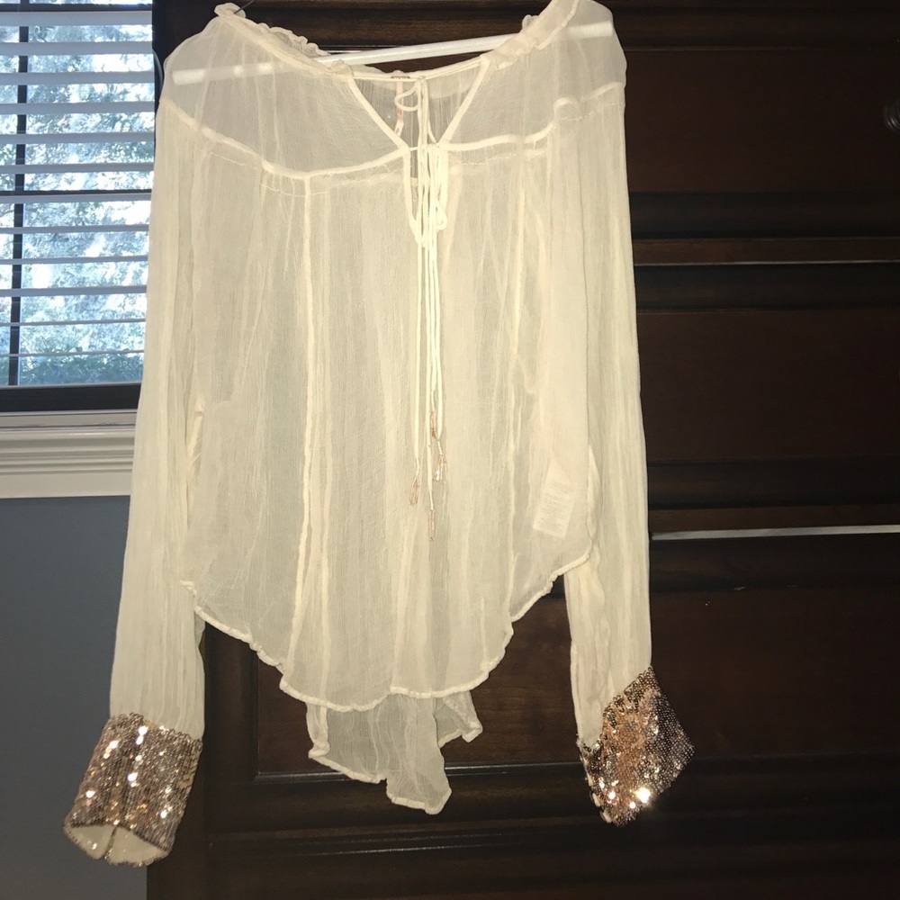 Free People Sheer Top