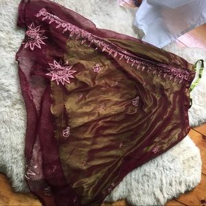 Synergy boho maxi wrap skirt hippie wedding