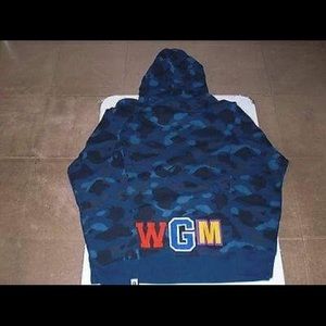 Blue bape hoodie