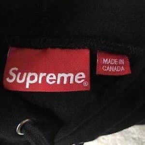 Black supreme hoodie