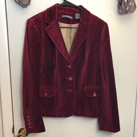 Liz Claiborne Jackets & Blazers - Liz Claiborne burnt red velvet blazer