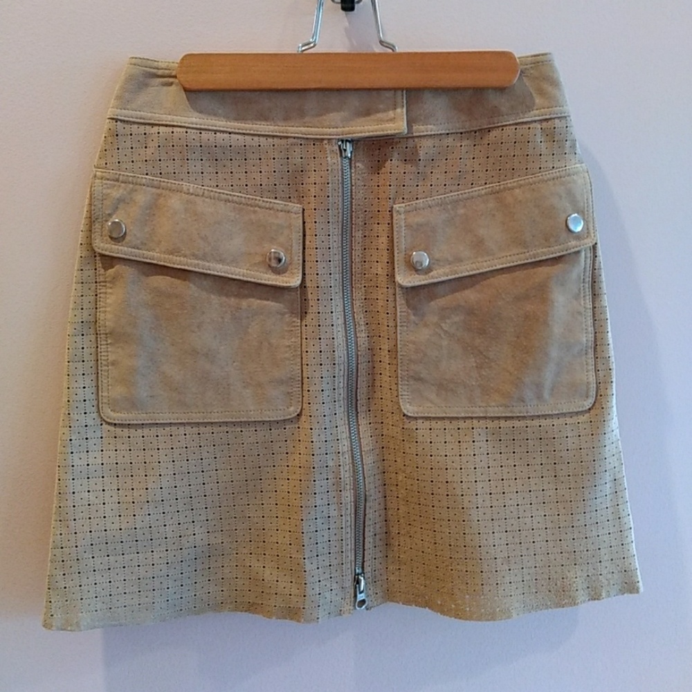 Margaret Godfrey Suede Skirt Sz 4