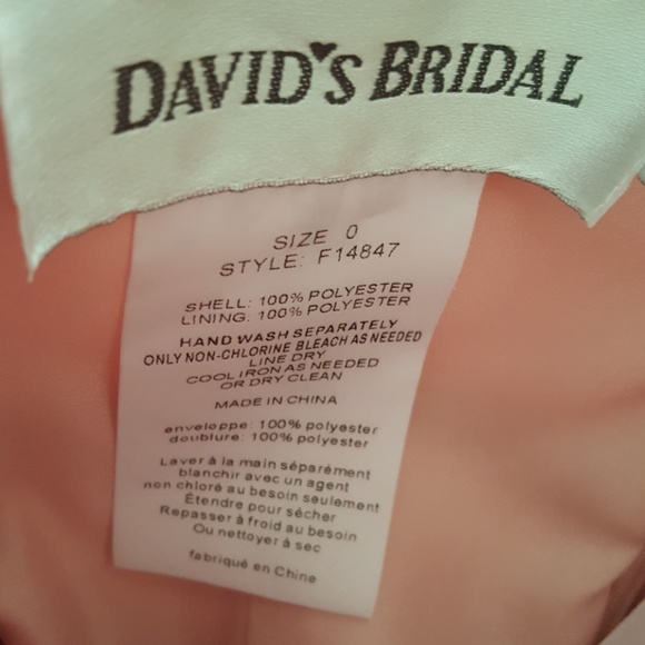 David's Bridal bridesmaid dress Ballet color - Picture 3 of 3