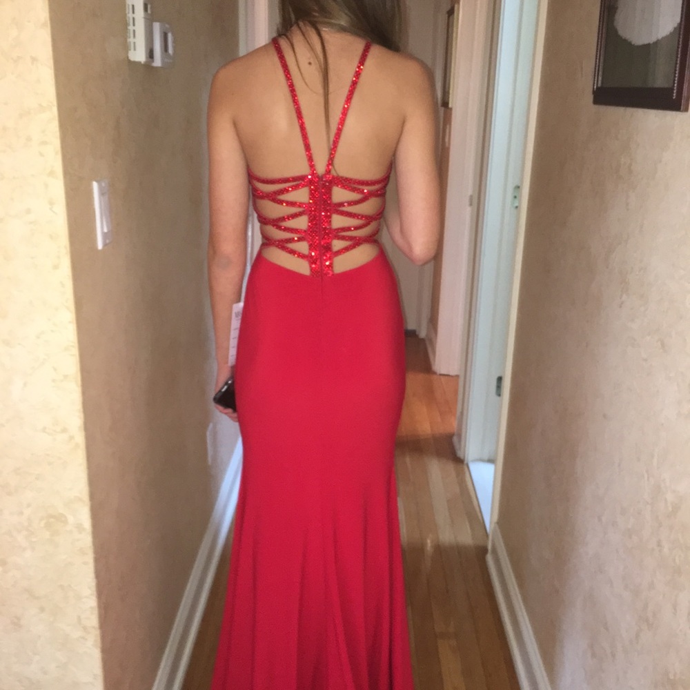 Beautiful red gown