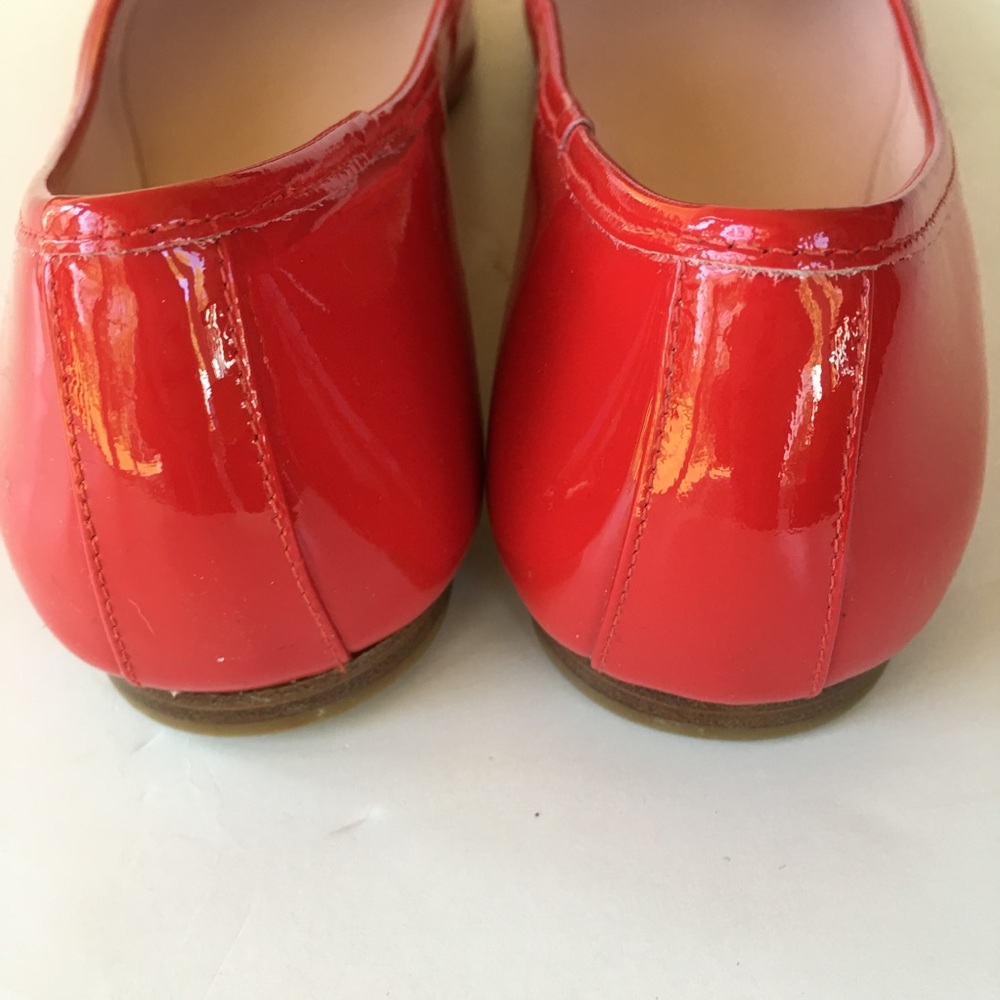 (Sold)NEW KATE SPADE red patent bow ballet - Picture 4 of 7