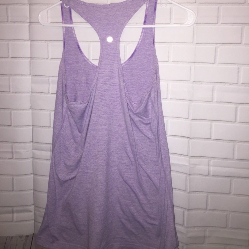 Lululemon light purple cool racket back tank top