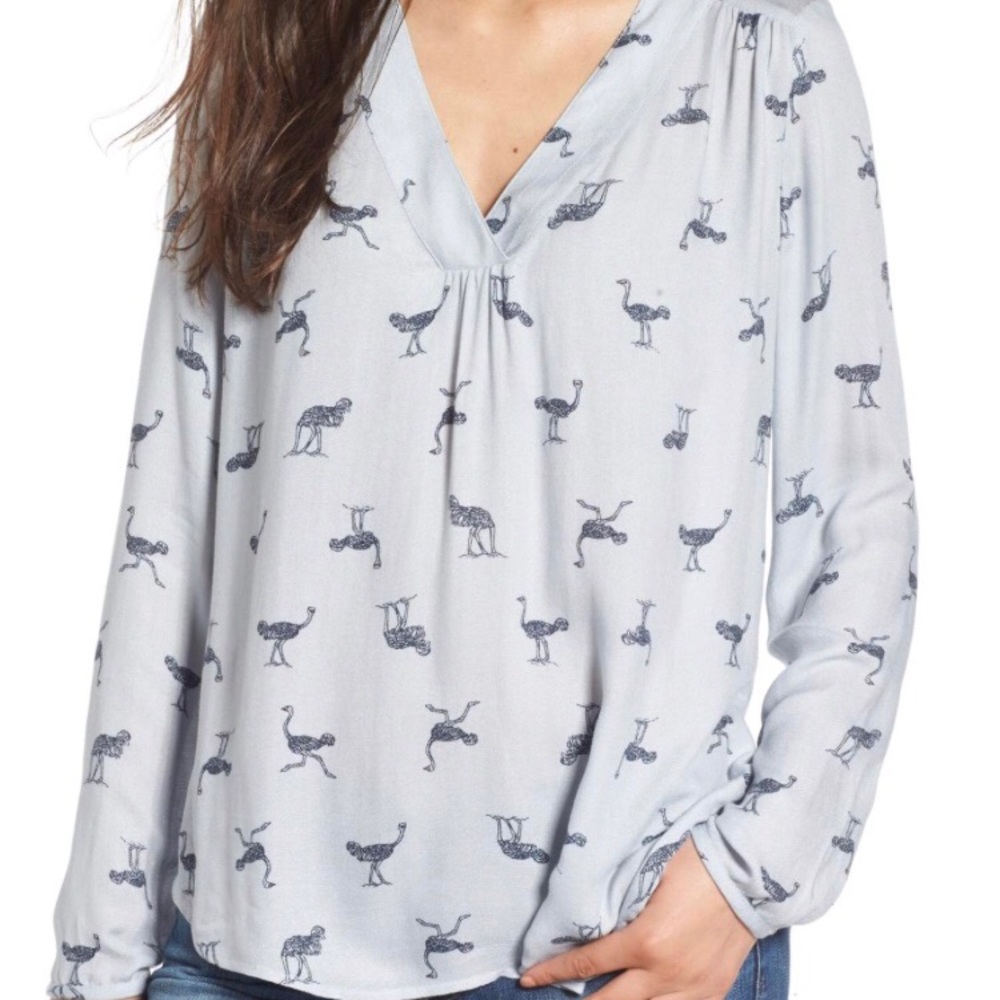 Hinge Ostrich printed shirt