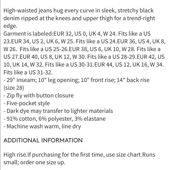 NWT Topshop distressed jamie high waist jeans 12 - Picture 7 of 7