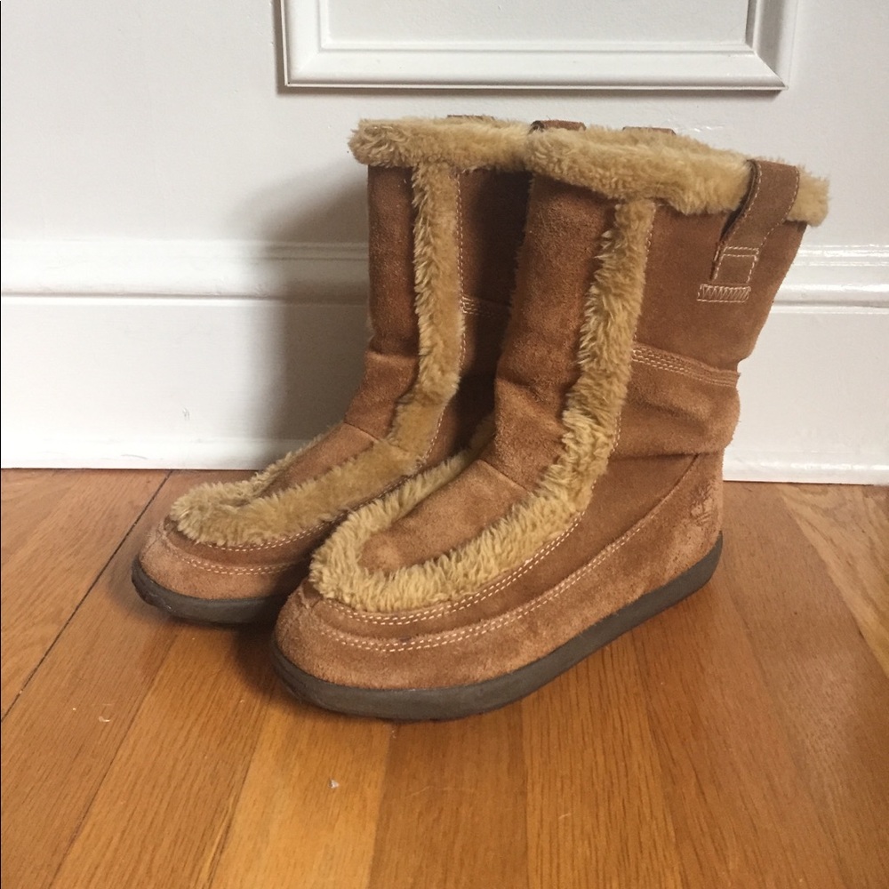 Timberland Suede and Fur Boots