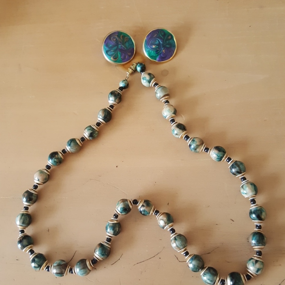 Antique Peacock Earings