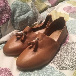 Aldo Tan Loafers with Tassles