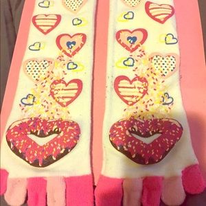 Tall Donut Pink socks