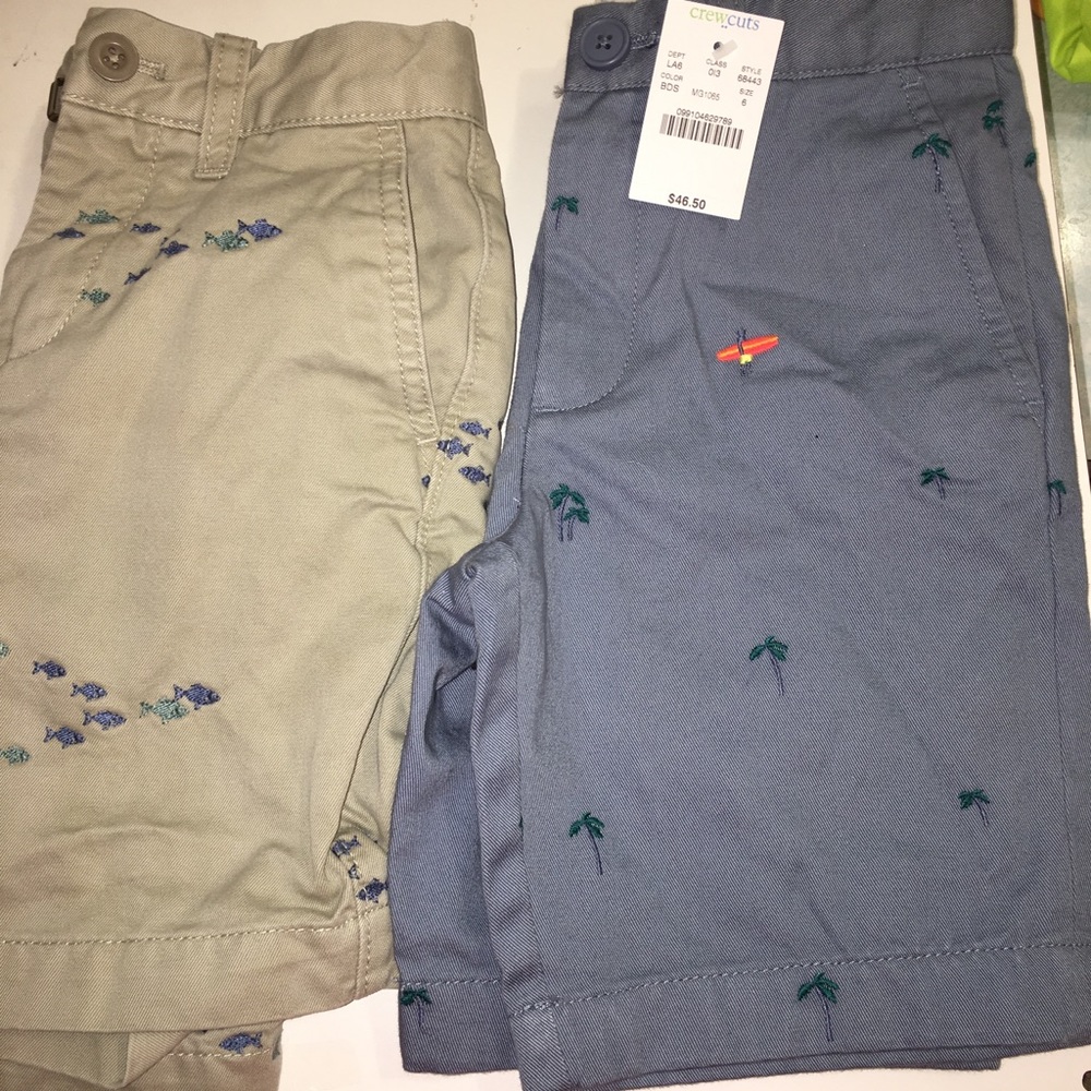 2 pairs of crewcuts shorts