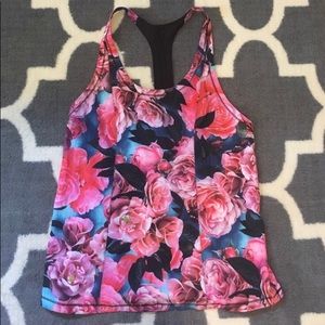 Lululemon floral singlet top