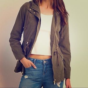 Charlotte Russe hooded anorak jacket