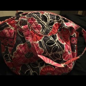 Vera Bradley pink floral two shoulder strap purse