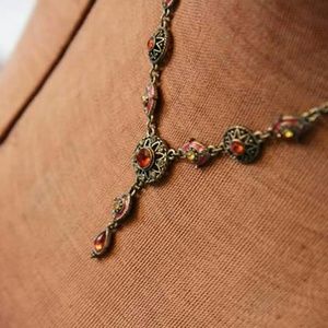 Vintage drop necklace