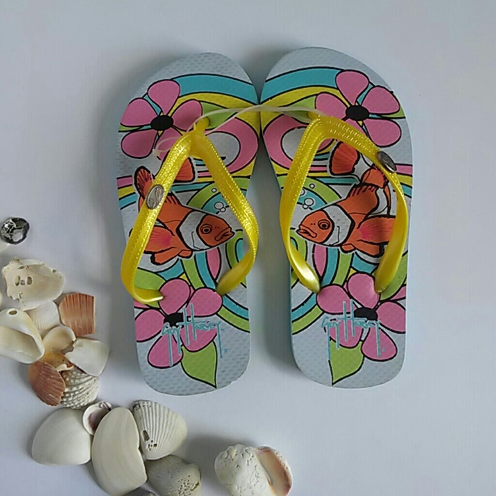 NWOT Guy Harvey Kid's Clownfish Sandals