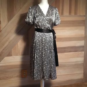 ALFANI SILK WRAP DRESS SZ 10