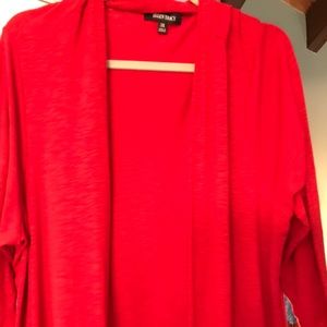 Ellen Tracy red cardigan.. lightweight 3x