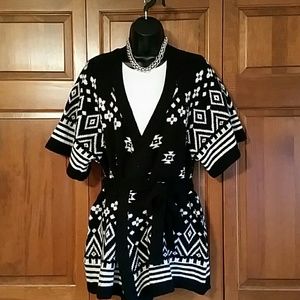 Black n white sweater