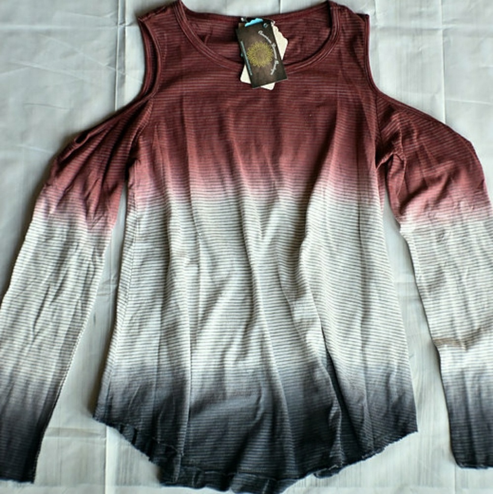 Wine to Slate Ombre Top